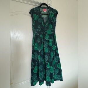 Kate Spade cotton dress with beautiful Monstera plant print